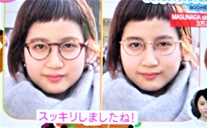丸眼鏡 小顔効果 似合う丸メガネの選び方 18年はキャトアイ眼鏡が流行